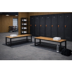 Ławka Metalowa Loft LM-159 Kolor Czarny Siedzisko Drewno Dębowe Loft Rozmiary od 50 cm do 200 cm